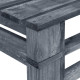 Banc de jardin meuble de patio d'extérieur terrasse palette de jardin bois gris helloshop26 02_0011836 