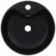 Lavabo Avec Trop-Plein 36X13 Cm Céramique Noir 