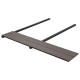 Panneaux de terrasse solides wpc 10 m² 4 m marron foncé 