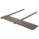 Panneaux de terrasse creux wpc 10 m² 2,2 m marron foncé 