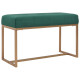 Banc 80 cm velours - Couleur au choix