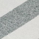 Couverture coton rayures 220x250 cm vert foncé 