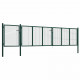 Portail de jardin acier 500 x 75 cm vert 