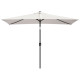 Parasol de jardin 200 x 300 cm rectangulaire blanc sable helloshop26 02_0008031