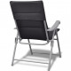 Vidaxl chaise de jardin pliable 2 pcs avec coussin noir 