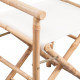 Chaise pliable en bambou et toile 
