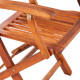 Vidaxl chaise de salle à manger d'extérieur 2 pièces en bois d'acacia 