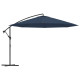 Parasol meuble de jardin en porte-à-faux 3,5 m bleu helloshop26 02_0008603
