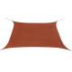 Voile toile d'ombrage parasol en tissu oxford carré 3,6 x 3,6 m - Couleur au choix Ocre-marron