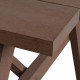 Vidaxl table et bancs de pique-nique 150 x 139 x 72,5 cm wpc marron 