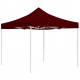 Tente de réception pliable Aluminium 3 x 3 m Bordeaux