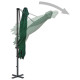 Parasol avec base portable 2,5 x 2,5 cm vert helloshop26 02_0008062 