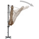 Parasol avec base portable diamètre 3 m taupe helloshop26 02_0008057 