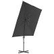 Parasol avec base portable 2,5 x 2,5 m - Couleur au choix 