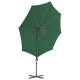 Parasol mobilier de jardin avec base portable diamètre 3 m vert helloshop26 02_0008061 