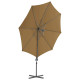 Parasol avec base portable 3 x 3 m taupe  