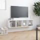 Bibliothèque/meuble tv blanc 143x30x36 cm 