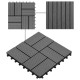 Carreaux de terrasse 22 pcs 30 x 30 cm 2 m² wpc - Couleur au choix 