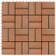 Carreaux de terrasse 22 pcs 30 x 30 cm 2 m² wpc - Couleur au choix