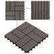 Carreaux de terrasse 22 pcs 30 x 30 cm 2 m² wpc - Couleur au choix 