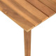 Table basse de jardin 60x60x36 cm bois solide d'acacia 