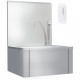 Lavabo de lavage avec robinet et distributeur de savon inox