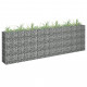 Jardinière à gabion acier galvanisé 270x30x90 cm