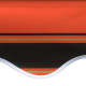 Toile d'auvent orange et marron 600x300 cm 