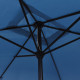 Parasol d'extérieur avec poteau en métal 300 x 200 cm azuré helloshop26 02_0008282 