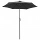 Parasol Anthracite 200x211 cm Aluminium