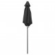 Parasol Anthracite 200x211 cm Aluminium 