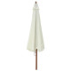 Parasol avec mât en bambou 330 cm - Couleur au choix 