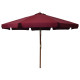 Parasol avec mât en bois 330 cm bordeaux helloshop26 02_0008122