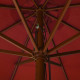 Parasol avec mât en bois 330 cm orange helloshop26 02_0008124 