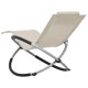 Transat chaise longue bain de soleil d'extérieur pour enfants acier - Couleur au choix 