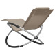Transat chaise longue bain de soleil d'extérieur pour enfants acier - Couleur au choix 
