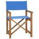 Chaise de metteur en scène Bois de teck solide - Couleur au choix Bleu