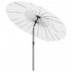 Parasol d'extérieur et mât avec aluminium 270 cm Blanc sable 