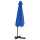 Parasol d'extérieur avec mât en acier 300 cm bleu helloshop26 02_0008190 