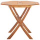 Table pliable de jardin 90x75 cm bois d'acacia massif 