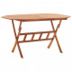 Table pliable de jardin 135 x 85 x 75 cm bois d'acacia massif