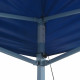 Tente de réception pliable professionnelle 3x4 m Acier Bleu 