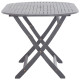 Mobilier à dîner de jardin 7 pcs bois d'acacia massif gris 