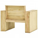 Chaise de jardin 89x76x76 cm bois de pin imprégné 