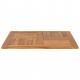 Dessus de table bois de teck solide carré 80x80x2,5 cm 
