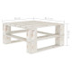 Table palette de jardin blanc bois 