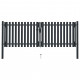 Portail de clôture à double porte acier 306x125 cm anthracite