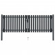 Portail de clôture à double porte acier 306x150 cm anthracite