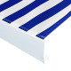 Store à cassette motorisé 450x300 cm bleu et blanc 