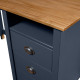 Bureau hill gris 150x50x74 cm bois de pin solide 